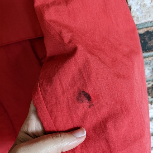 ๐ฌ๏ธ Vintage 80s Red Aqua Sheen Windbreaker XL - Picture 7 of 11